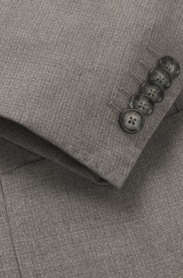 BOSS Slimfit suit in hightwist virgin wool