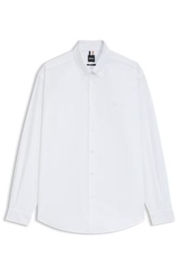 Relaxed-fit shirt in Oxford cotton, White