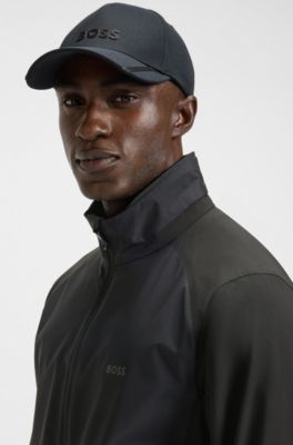 BOSS - Water-repellent jacket in super-stretch poplin - Black