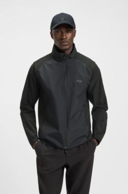 Water-repellent jacket in super-stretch poplin, Black