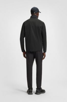 Water-repellent jacket in super-stretch poplin, Black