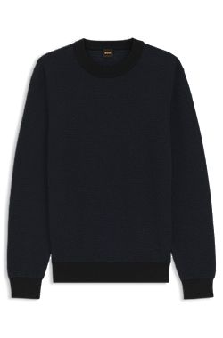Knitted sweater in a cotton blend
