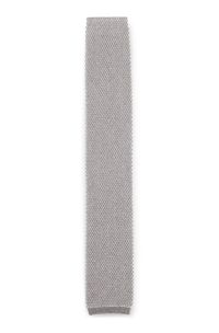 Silk tie with knitted structure, Natural