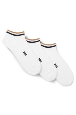 3-pack ankle socks, White