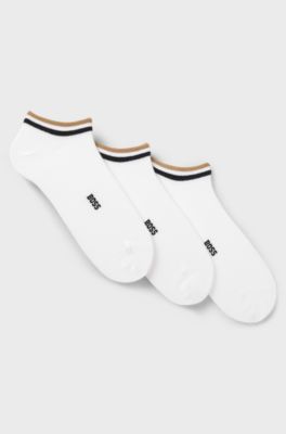 3-pack ankle socks, White