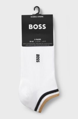 3-pack ankle socks, White