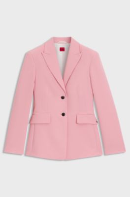Regular-fit stretch blazer, Light Pink