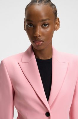 Regular-fit blazer in stretch material, light pink