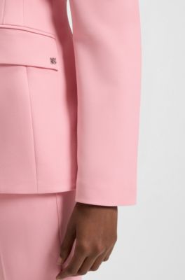 Regular-fit blazer in stretch material, light pink