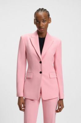 Regular-fit blazer in stretch material, light pink