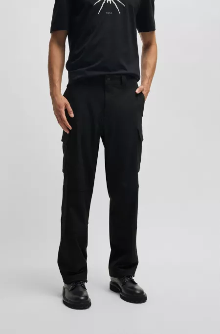 Relaxed-fit cargo trousers in stretch fabric