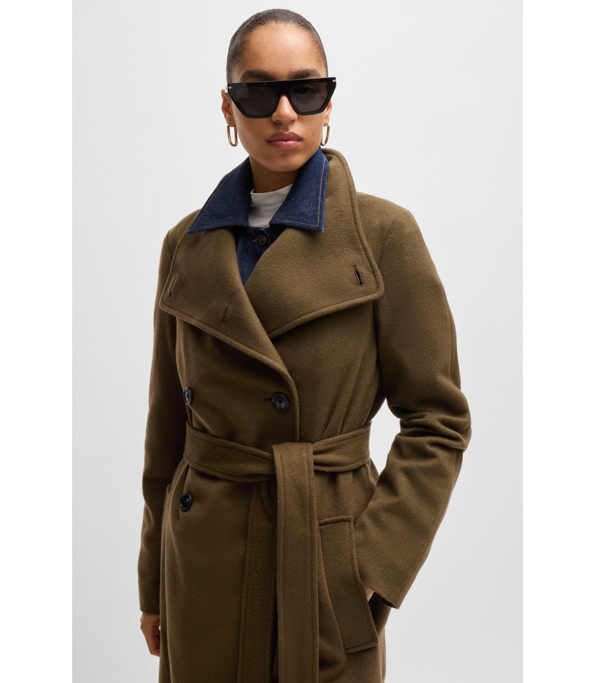 laubeblanc ダブルブレストウールコート カーキ laubeblanc ダブルブレストウールコート カーキ 2025年最新】ローブ