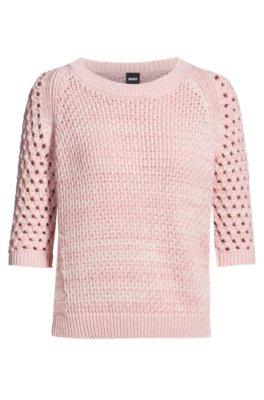 Pull en maille de coton mélangé