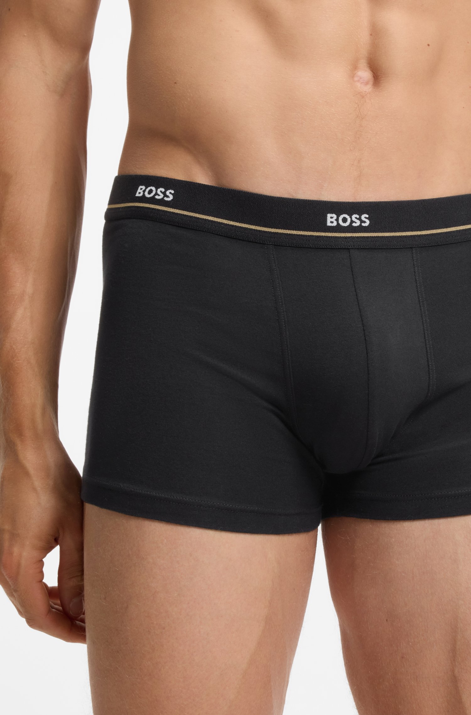 Boss Five-pack of trunks in stretch cotton brief herr – bild 3