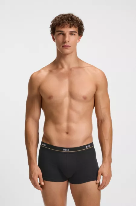 Five-pack of trunks in stretch cotton