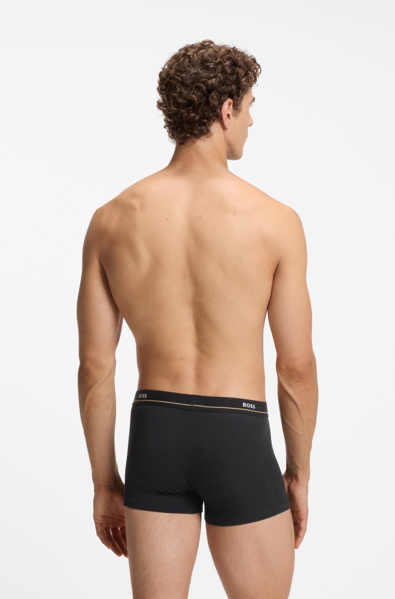 Boss Five-pack of trunks in stretch cotton brief herr – bild 2
