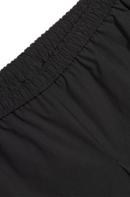Active tennis shorts in quick-dry super-stretch fabric, Black