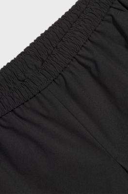 Active tennis shorts in quick-dry super-stretch fabric, Black