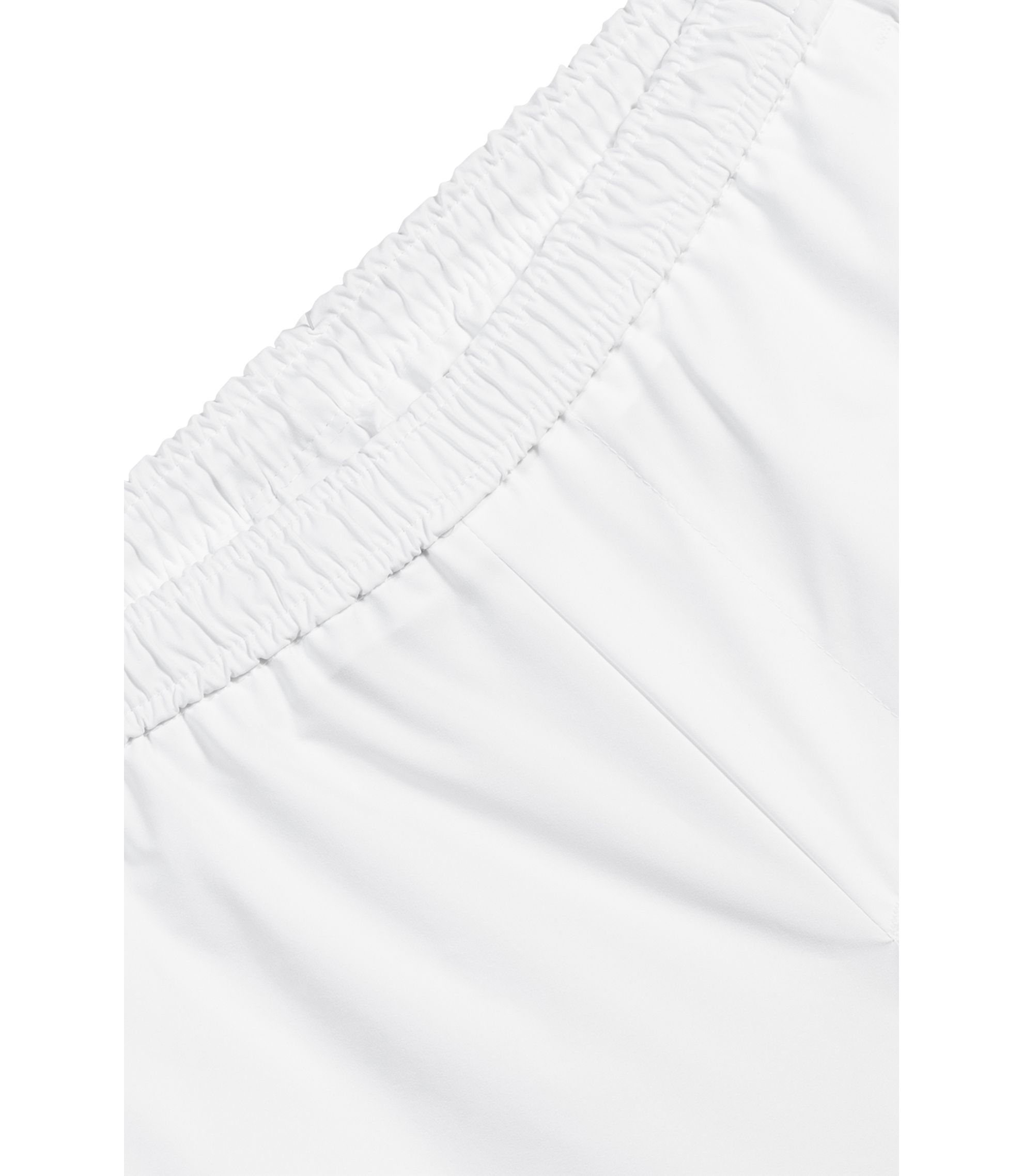 BOSS - Active tennis shorts in quick-dry super-stretch fabric - White