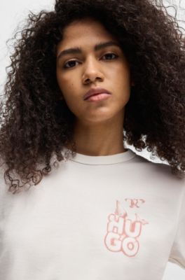 コットン Tシャツ シーズングラフィックプリント, ホワイト