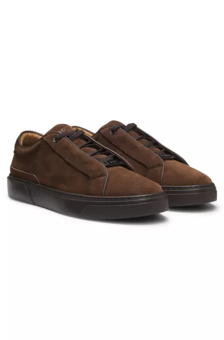 Deportivas Gary de ante con cordones elásticos