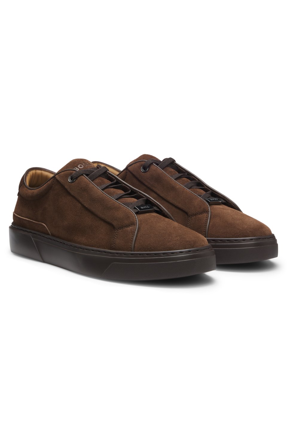 Gary trainers in suede with elastic lacing system