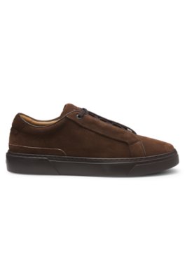 Boss Gary trainers in suede with elastic lacing system låga sneakers herr – bild 3