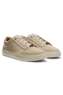 Gary trainers in suede with elastic lacing system
