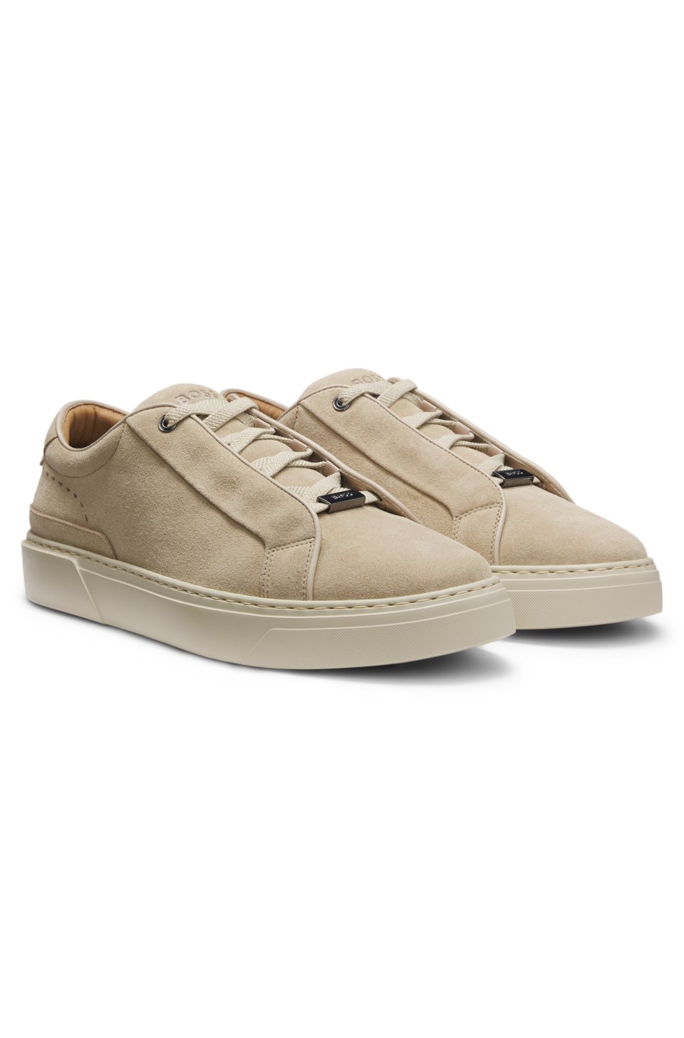 Gary trainers in suede with elastic lacing system