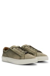 Gary low-top trainers in suede, Light Green