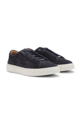 Gary trainers in suede with elastic lacing system 1