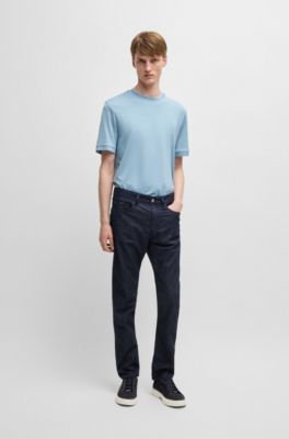 Gary-sneakers van su&egrave;de met elastisch vetersysteem, Donkerblauw