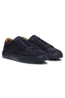Gary trainers in suede with elastic lacing system