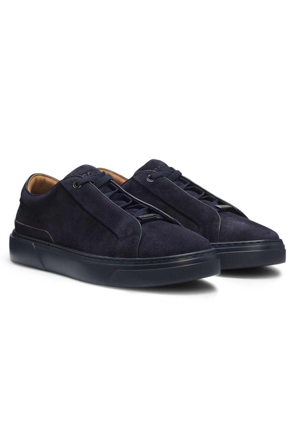Gary trainers in suede with elastic lacing system