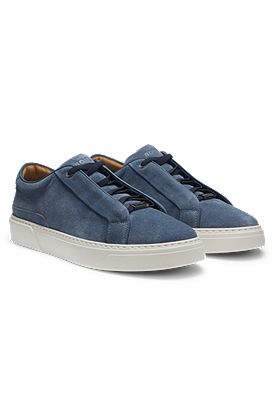 Gary trainers in suede with elastic lacing system