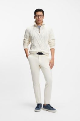 Gary trainers in suede with elastic lacing system, Blue