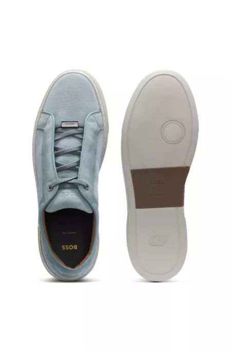 Gary trainers in suede with elastic lacing system