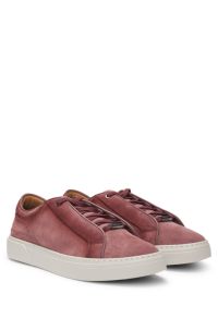 Lage Gary-sneakers van suède, Rood