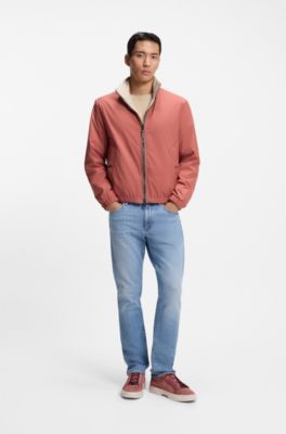 Baskets Gary en cuir su&eacute;d&eacute; avec syst&egrave;me de la&ccedil;age &eacute;lastique, Rouge