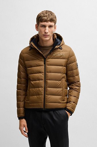 Exclusive Brown Puffer Jackets for Men by HUGO BOSS Exclusive Brown Puffer Jackets for Men by HUGO BOSS