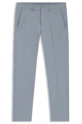 Slim-fit trousers in water-repellent stretch fabric