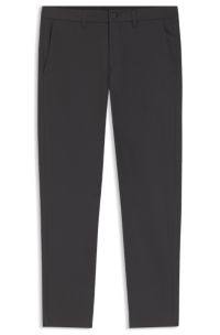 Slim-fit trousers in water-repellent stretch fabric, Dark Grey