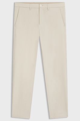 Slim fit-byxor i vattenavst&ouml;tande stretchmaterial, Naturf&auml;rg