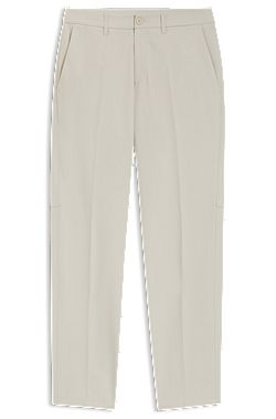Slim-fit trousers in water-repellent stretch fabric