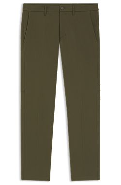 Slim-fit trousers in water-repellent stretch fabric