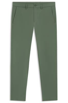 Slim-fit trousers in water-repellent stretch fabric 1