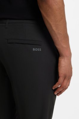 Boss Regular-fit trousers in water-repellent stretch fabric casual byxor herr – bild 3