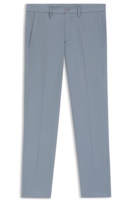 Regular-fit trousers in water-repellent stretch fabric, Dark Grey