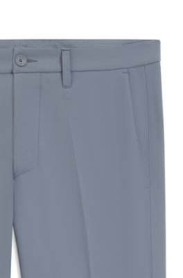 Regular-fit trousers in water-repellent stretch fabric, Dark Grey