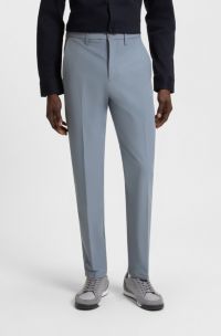 Regular-fit trousers in water-repellent stretch fabric, Dark Grey